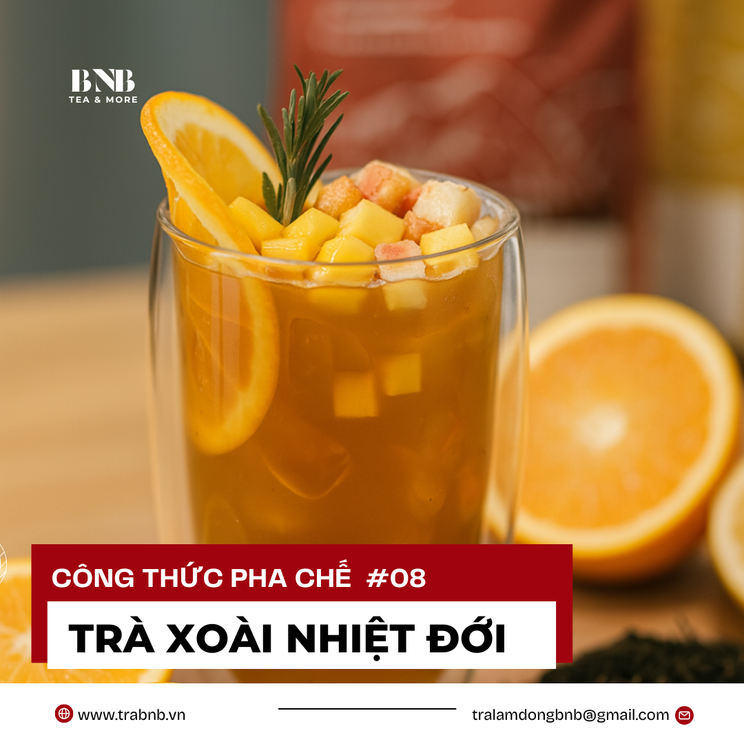 CÔNG THỨC PHA CHẾ TRÀ XOÀI NHIỆT ĐỚI